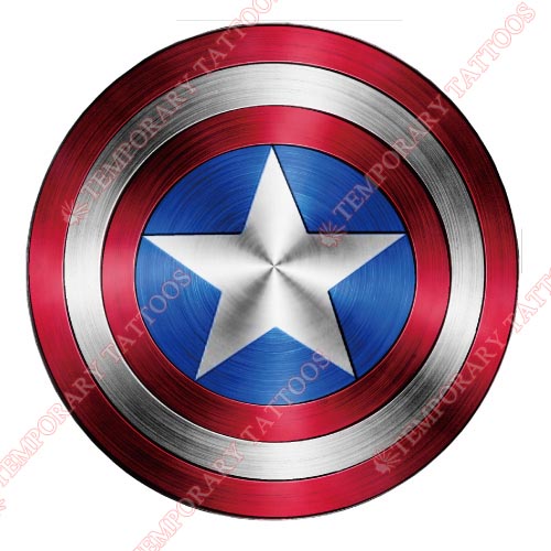 Captain America Customize Temporary Tattoos Stickers NO.61